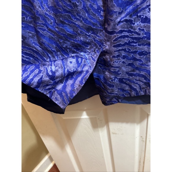 Banana Republic linen Dress Blue And Black Size 12 SHIPS IN 24HRS - Picture 8 of 9